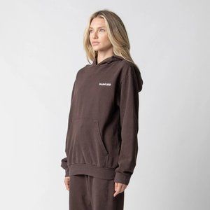 NEW TALENTLESS WOMENS LIGHTWEIGHT COCO BROWN HOODIE SZ SMALL
